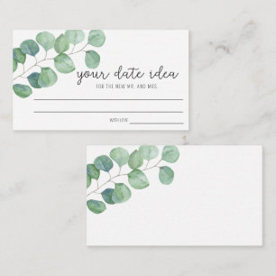 Eukalyptus - Date-Night-Ideen \ Date-Glas Begleitkarte