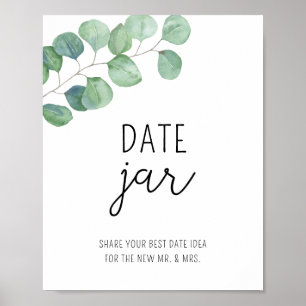 Eukalyptus-Date-Night-Ideen. Date-Glas-Bridal-Spie Poster