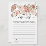 Eukalyptus-Datumskarte<br><div class="desc">Eine schöne rosa rosa rosa Blumengrenze ragt auf dieser Date Night Card. Koordiniert die Sammlung des Dusty Pink Rose Brautparty.</div>