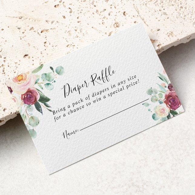 Eukalyptus Diaper-Raffelschein Begleitkarte (Von Creator hochgeladen)