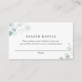 Eukalyptus-Diaper-Umschließungskarte für Wasserfar Begleitkarte