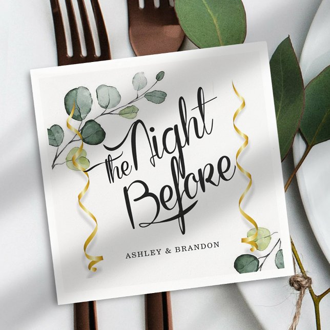 Eukalyptus Die Nacht vor Napkins Serviette (Von Creator hochgeladen)