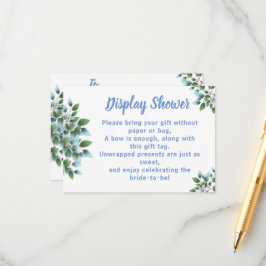 Eukalyptus Display Bridal Polterabend Begleitkarte