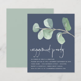 Eukalyptus Dusty Navy Blue Engagement Party