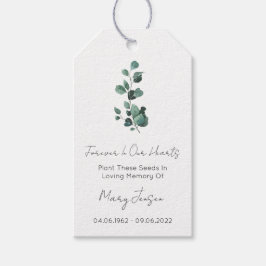 Eukalyptus | Einfache Samentüten-Trauer-Geschenkan Geschenkanhänger