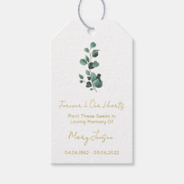 Eukalyptus | Einfache Samentüten-Trauer-Geschenkan Geschenkanhänger