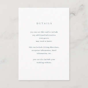 Eukalyptus-Einfachheit Angaben zum Hochzeitgast Begleitkarte