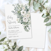 Eukalyptus Elegante Babyparty mit Blumenmotiven
