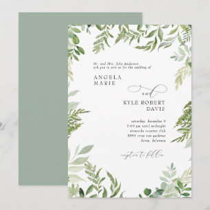 Eukalyptus-Eltern - Hochzeitssache Einladung