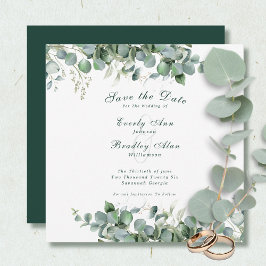 Eukalyptus Emerald Green Elegant Sage Greenery Save The Date