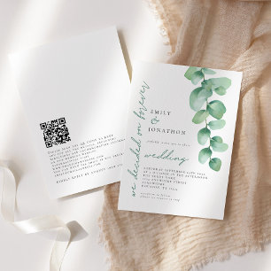 Eukalyptus entschied sich für eine Ewige QR-Hochze Einladung