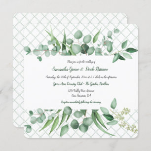 Eukalyptus Envy Botanicals Gittereinladungen Einladung