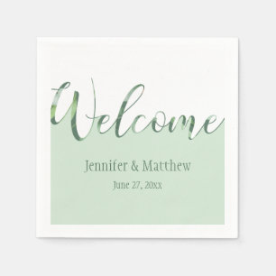 Eukalyptus Envy Welcome Empfang Napkins Serviette