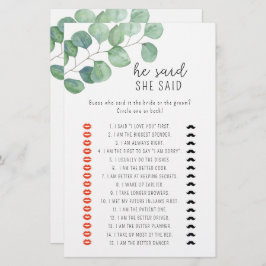 Eukalyptus - Er sagte, sie habe Brautparty