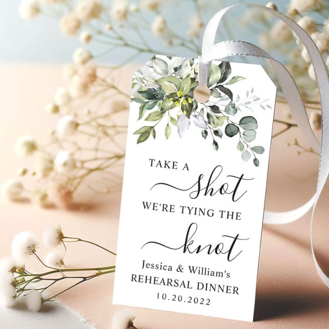 Eukalyptus erschießt Wir binden den Knoten Geschenkanhänger (Von Creator hochgeladen)