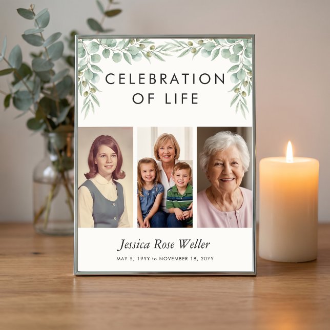 Eukalyptus-Feier-des-Lebens-3-Foto-Willkommen Poster (Poster available printed or download - Eucalyptus Celebration of Life collection by Darling & May)