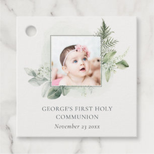 Eukalyptus Fern Foliage Foto Erste Heilige Kommune Geschenkanhänger