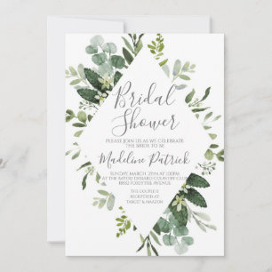 Eukalyptus Floral Brautparty Einladung