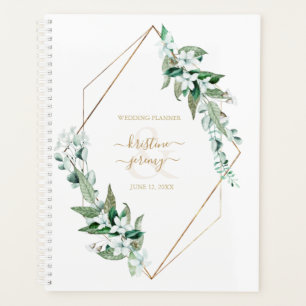 Eukalyptus Floral Gold Rahmen Hochzeitsplaner Planer