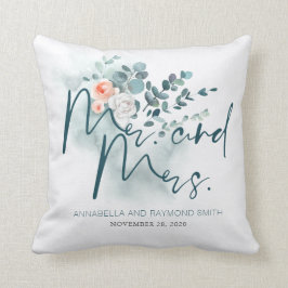 Eukalyptus Floral Greenery Bouquet Elegant Kissen