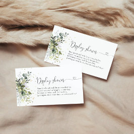 Eukalyptus Floral Greenery Display Dusche Begleitkarte