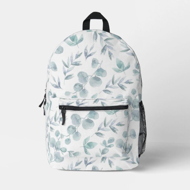 Eukalyptus Floral Rucksack (Vorderseite)