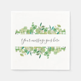 Eukalyptus Floral Serviette