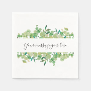 Eukalyptus Floral Serviette