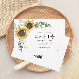 Eukalyptus floral Website QR Code Save The Date