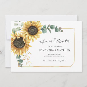 Eukalyptus floral Wedding Save The Date