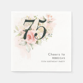 Eukalyptus Foliage 75. Geburtstagsparty Serviette