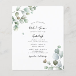 Eukalyptus Foliage Bridal Dusche Einladung