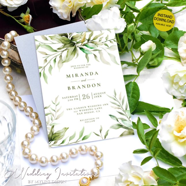 Eukalyptus Foliage Einladung (Von Creator hochgeladen)