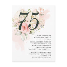 Eukalyptus Foliage Pink 75. Geburtstagsparty