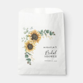 Eukalyptus Foliage Sonnenblume Blumendusche Geschenktütchen