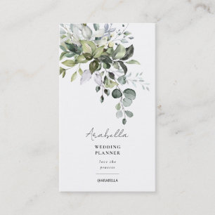 Eukalyptus Foliage Wedding Planner Business Card Visitenkarte