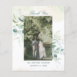 Eukalyptus Foto Hochzeit Dankeschön Karte