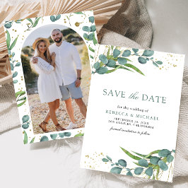 Eukalyptus-Foto-Hochzeit Save The Date