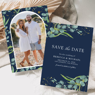 Eukalyptus-Foto-Hochzeit Save The Date