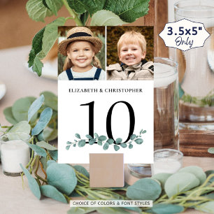 Eukalyptus-Foto Hochzeitssymbol für Tischnummer