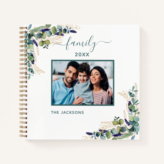 Eukalyptus-Foto Notizbuch (Vorderseite)