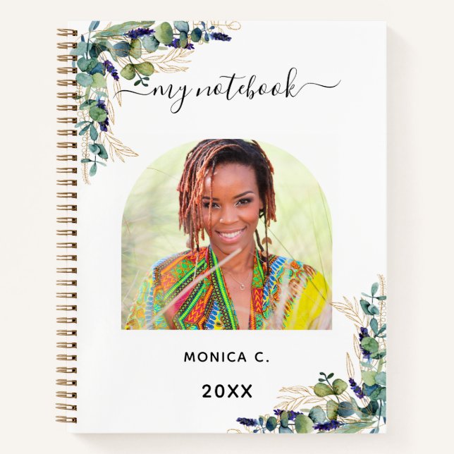Eukalyptus-Foto Notizbuch (Vorderseite)
