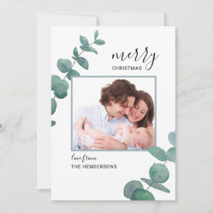Eukalyptus-Foto Weihnachtskarte Feiertagskarte
