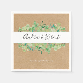 Eukalyptus Garland Wedding Serviette