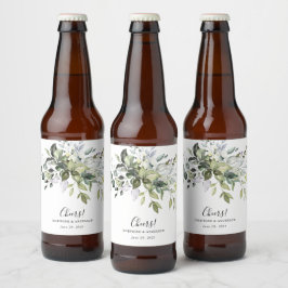 Eukalyptus-Gastgeschenk Hochzeit Beer-Flaschenetik Bierflaschenetikett