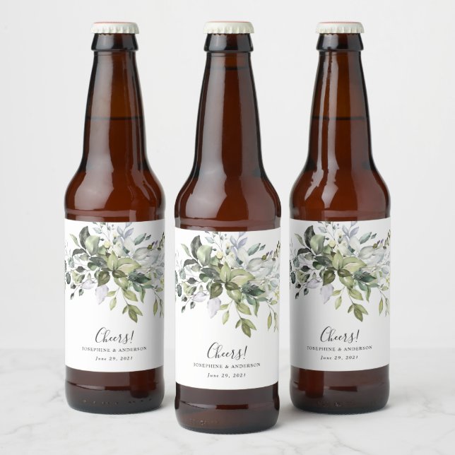 Eukalyptus-Gastgeschenk Hochzeit Beer-Flaschenetik Bierflaschenetikett (Flaschen)