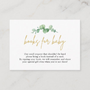 Eukalyptus-Gebinde für Babybettkarten Begleitkarte