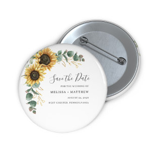 Eukalyptus-Gelbe Blume Save the Date Magnet