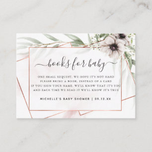 Eukalyptus Geometric Baby Shooting Book Request Begleitkarte