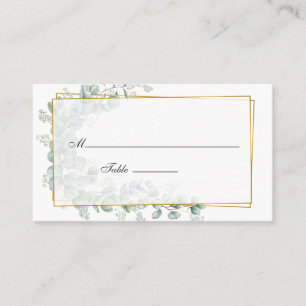 Eukalyptus Geometric Wedding Platzkarte
